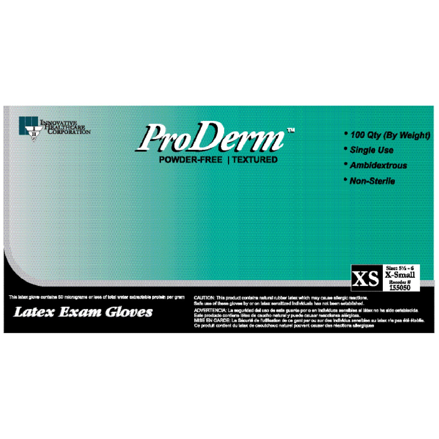 Gloves, Exam, Medium, Latex, Non-Sterile, PF, Textured, Polymer Bonded, 100/bx, 10 bx/cs (75 cs/plt)