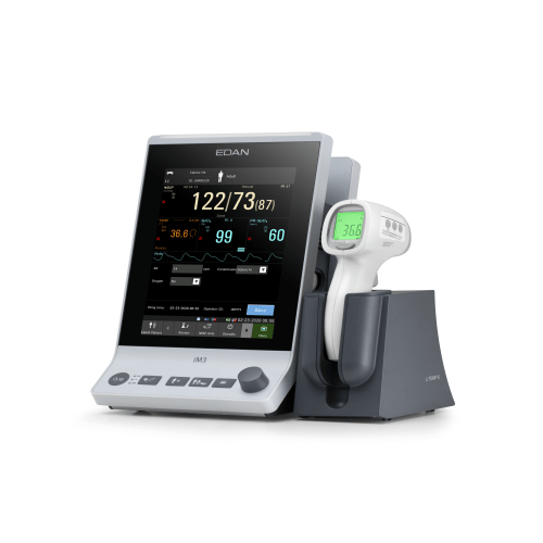 Vital Sign Monitor, Spot and continuous monitoring, w/NIBP and SpO2, and Edan Oral Tempurature Kit, Printer Installed (DROP SHIP ONLY)(Not Available For Sale into Canada)