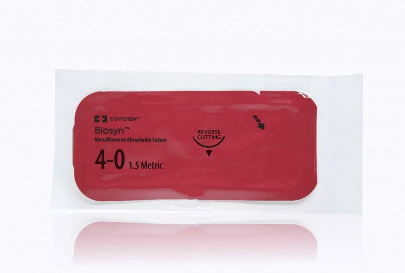 Suture, Premium Reverse Cutting, Size 4-0, Undyed, 30", Needle P-14, 3/8 Circle, 3 dz/bx (Continental US Only)