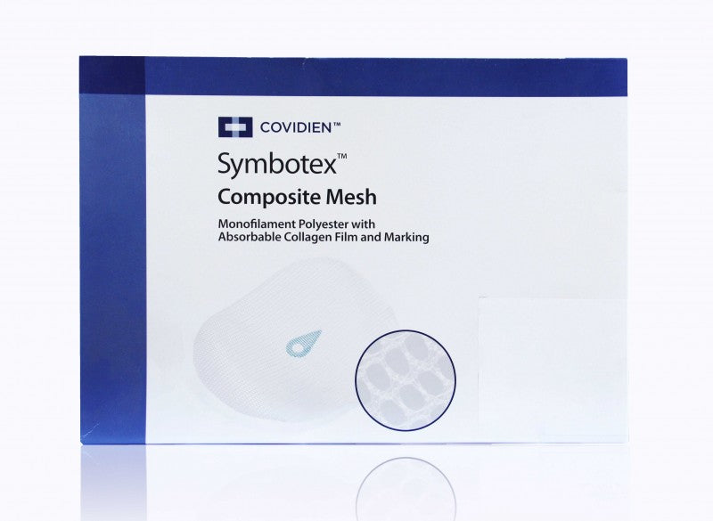 Mesh Patch, Skirted Monofilament Polyester w/ Absorbable Collagen Film and Marking, 25cm x 20cm, Rectangle, 1/bx (Continental US Only)