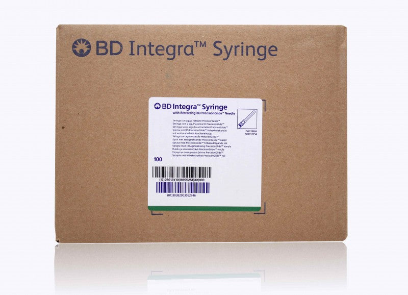 Syringe, Integra 3mL Syringe, Detachable/ Retracting 25 G x 5/8" Needle, 100/bx, 4 bx/cs (Continental US Only) (Drop Ship Requires Pre-Approval)