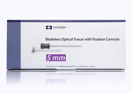 Optical Trocar, 5 mm, with Fixation Cannula, Short, 6/bx (Continental US Only)