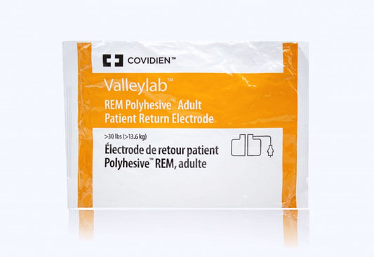 Polyhesive Adult REM Return Electrode with 15 ft Cord, 50/cs (Continental US Only) (Item is on Manufacturer Backorder - Limitited Quantities When Available)&nbsp;&nbsp;<Strong style="color:red">Max weekly quantity allowed: 2</Strong>