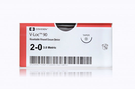 V-Loc 90 Suture, Taper Point, Size 2-0, 12", Violet, Needle GS-22, 1 dz/bx (Continental US Only)
