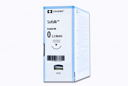 Suture, Reverse Cutting, Size 0, Black, 18", Needle C-16, 3/8 Circle, 3 dz/bx (Continental US Only)