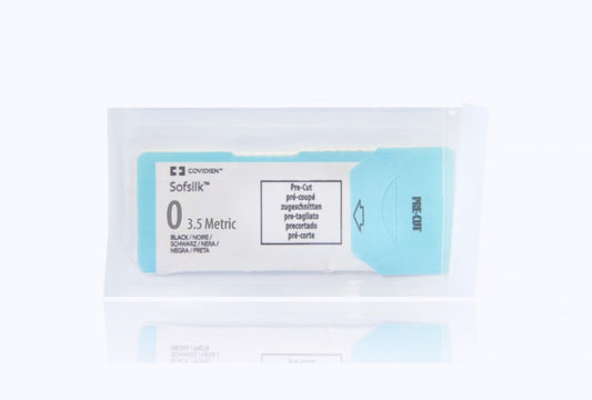 Suture, Pre-Cut, Size 0, Black, 12x30", No Needle, 2 dz/bx (Continental US Only)