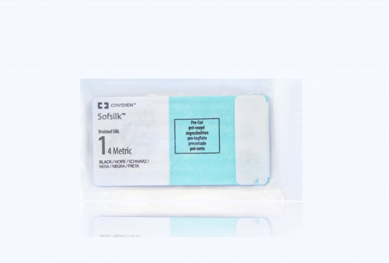 Suture, Pre-Cut, Size 1, Black, 6x18", No Needle, 2 dz/bx (Continental US Only)