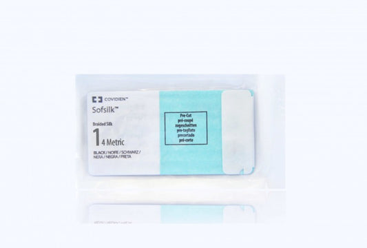 Suture, Pre-Cut, Size 1, Black, 6x18", No Needle, 2 dz/bx (Continental US Only)