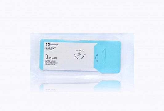 Suture, Taper Point, Size 0, Black, 30", Needle V-26, _ Circle, 3 dz/bx (Continental US Only)