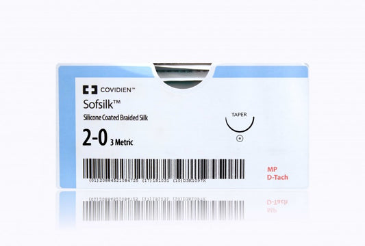 Suture, Taper Point, Size 2-0, Black, 5x18", Needle GS-22, _ Circle, 2 dz/bx (Continental US Only)