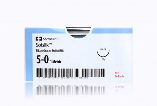 Suture, Taper Point, Size 5-0, Black, 5x18", Needle CV-22, _ Circle, 2 dz/bx (Continental US Only)