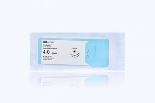 Suture, Taper Point, Size 4-0, Black, 18", Needle CV-11, 3/8 Circle, 3 dz/bx (Continental US Only)