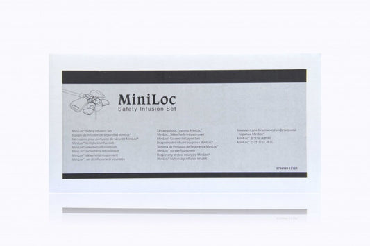 Miniloc Safety Infusion Set, 20G x 1", with Y-Site, 20/pk (Continental US Only) (Drop Ship Requires Pre-Approval)
