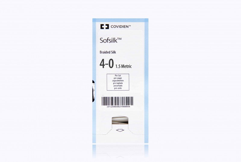 Suture, Pre-Cut, Size 4-0, Black, 12x30", No Needle, 3 dz/bx (Continental US Only)