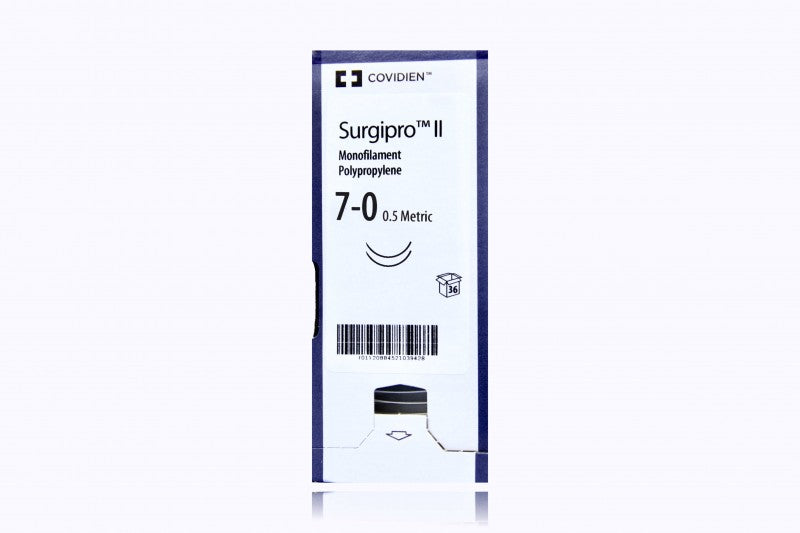 Suture, Taper Point, Size 7-0, Blue, 18", Needle MV-175-8, 3/8 Circle, 3 dz/bx (Continental US Only)