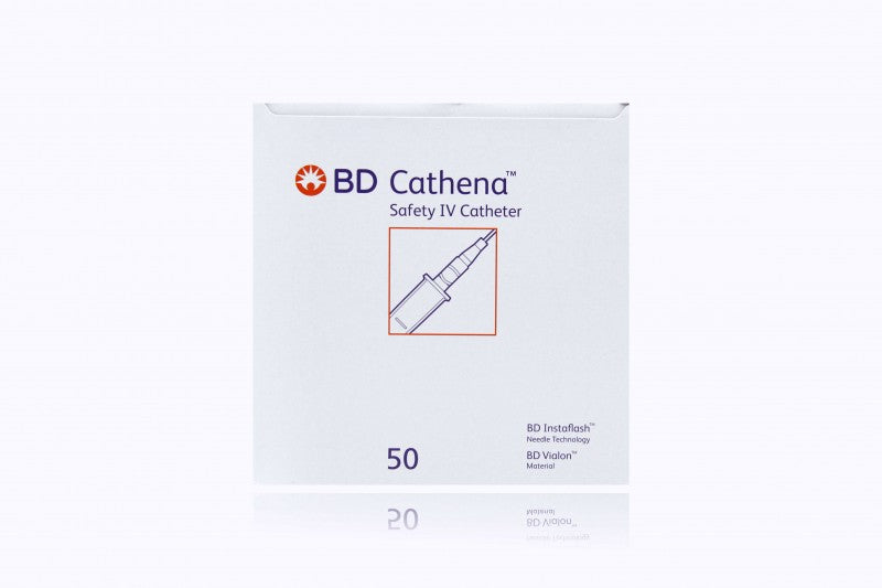 IV Catheter, Safety, 20G x 2", Straight, Multiguard Technology, Instaflash Needle Technology, Vialon Catheter Material, 50/bx, 4 bx/cs (Continental US Only)