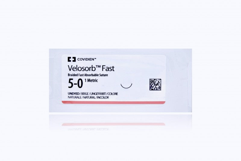Suture, Absorbable, Size 5-0, 18", Undyed, PC-10 Needle, 12/bx (Continental US Only)
