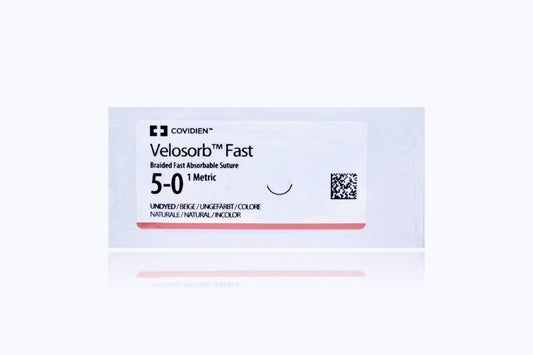 Suture, Absorbable, Size 5-0, 18", Undyed, PC-10 Needle, 12/bx (Continental US Only)