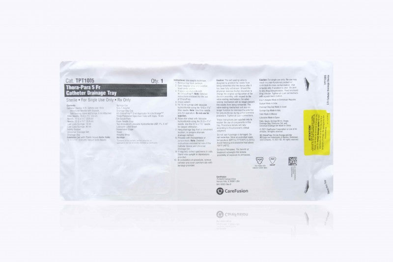 Catheter Drainage Tray, 5FR, 19G, 10/cs (Rx) (Temp Sensitive; Non-Returnable) (Continental US Only, Excluding IN and ND) (Drop Ship Requires Pre-Approval)
