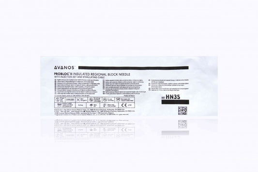 PROBloc* II Insulated Regional Block Needle, With Injection Set, 20G, 40mm, Sleeve Insulation, 10/cs (US Only) (Authorized Distributor Sub-Agreement Required  - See Manufacturer Details Page)