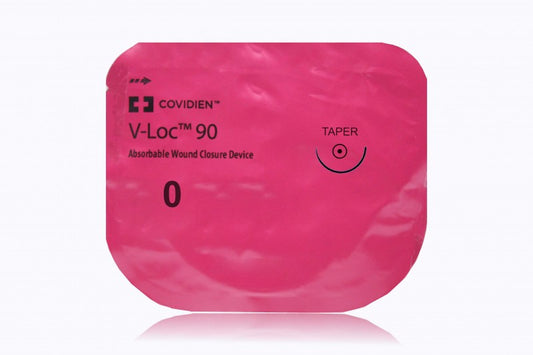 V-Loc 90 Suture, 1/2 Circle, Size 0, 22", Absorbale, Violet, GS-21, 12/cs (Continental US Only)