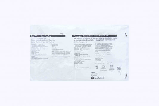 Catheter Drainage Tray, Drug-Free, 8FR, 18G, SafetyGlide Needle, 10/cs (Rx) (Continental US Only) (Drop Ship Requires Pre-Approval)