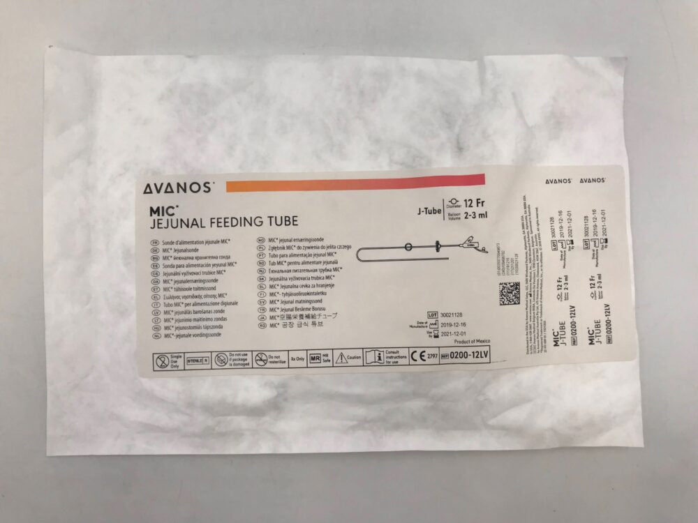 Feeding Tube, Jejunal, 12 FR, 51cm, 1/ea (US Only) (Authorized Distributor Sub-Agreement Required  - See Manufacturer Details Page)