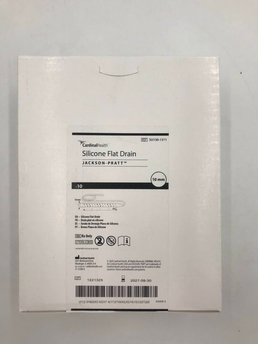 Jackson-Pratt Silicone Round Surgical Drain, 30CM Channel with Trocar, 15FR, 30cm, 10/bx, 8 bx/cs (Continental US Only)