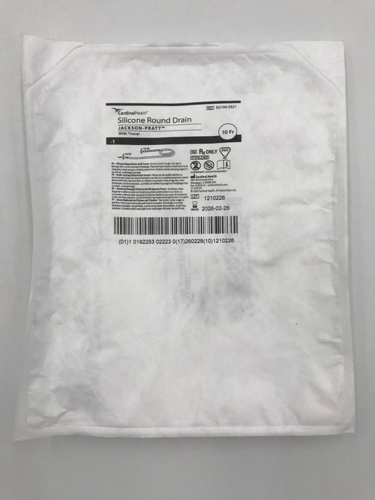 T-Tube Silicone Drain, 19FR, 1/4, 10/bx, 8 bx/cs (Continental US Only)