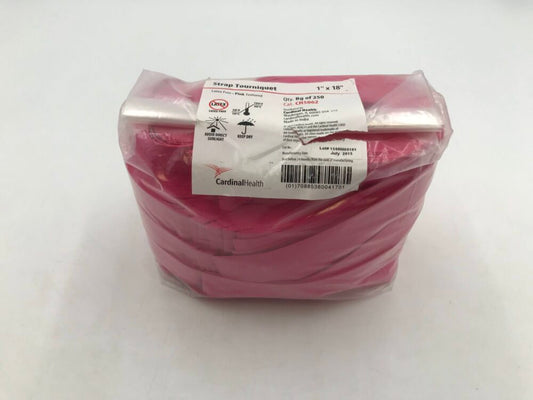 Tourniquet, Polyisoprene, Textured, 1" x 18", Pink, Latex-Free, Non-Sterile, 250/pk, 4 pk/cs (Continental US Only)