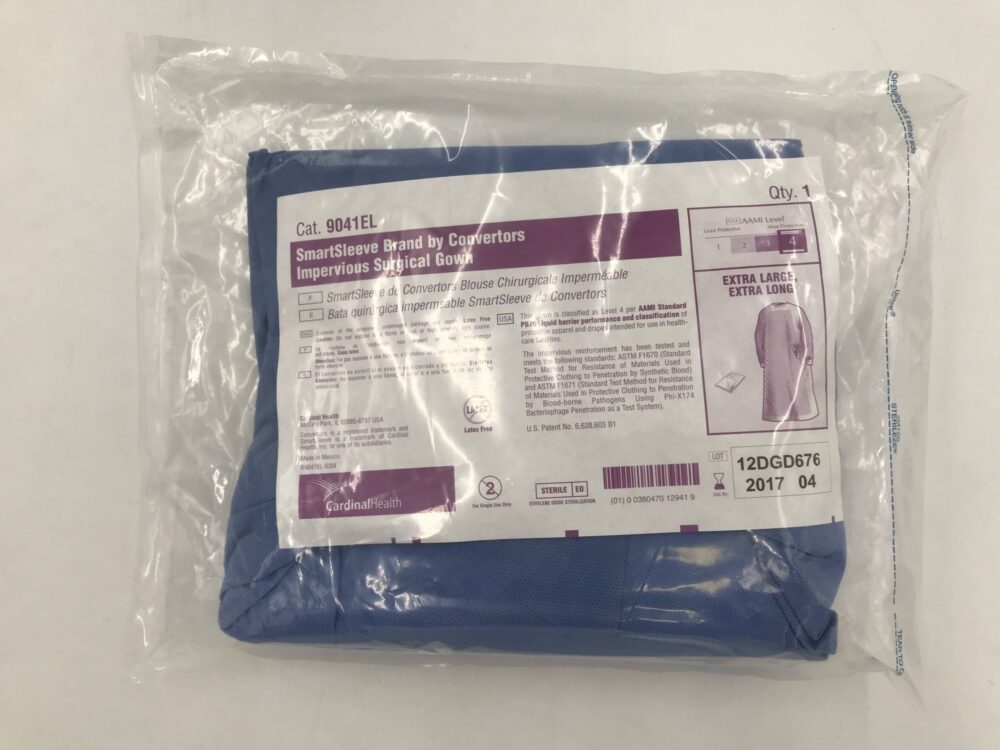 Surgical Gown, Poly-Reinforced, X-Large, X-Long, 20/cs (Continental US Only) (Due to a manufacturer inventory hold, this item may have longer than normal lead times)