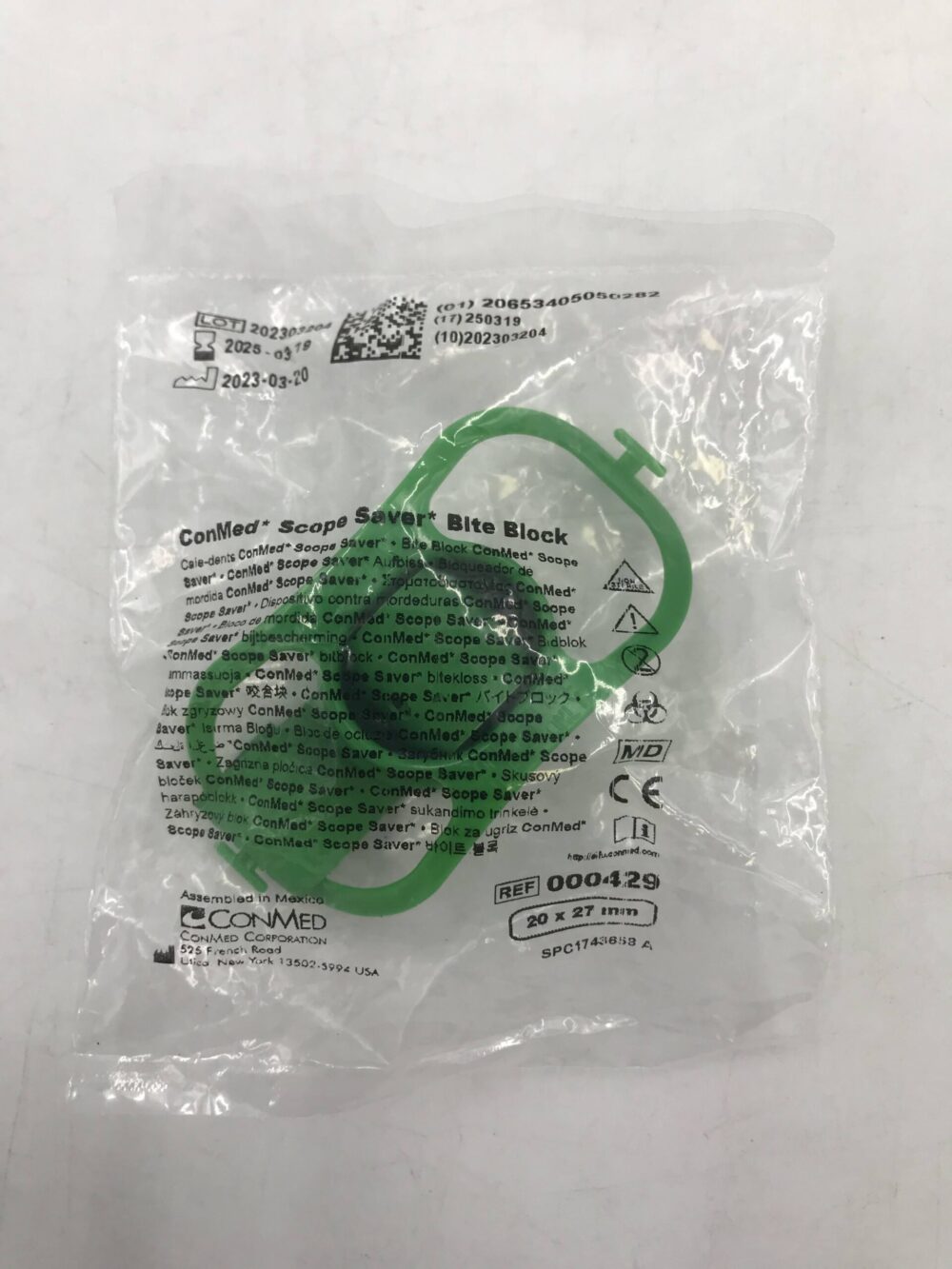 Bite Block, Large, Disposable, Latex Free 50/cs