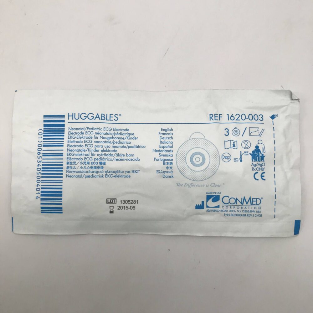 Huggables Snap Wet Gel Electrodes, 600/cs