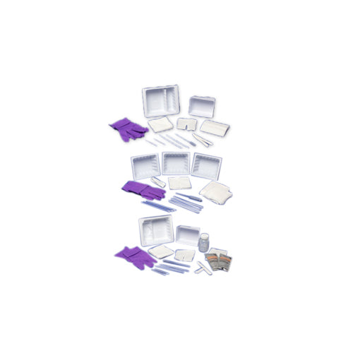 Standard Trach Care Tray, Plastic Forceps, 20 trays/cs (Continental US Only)