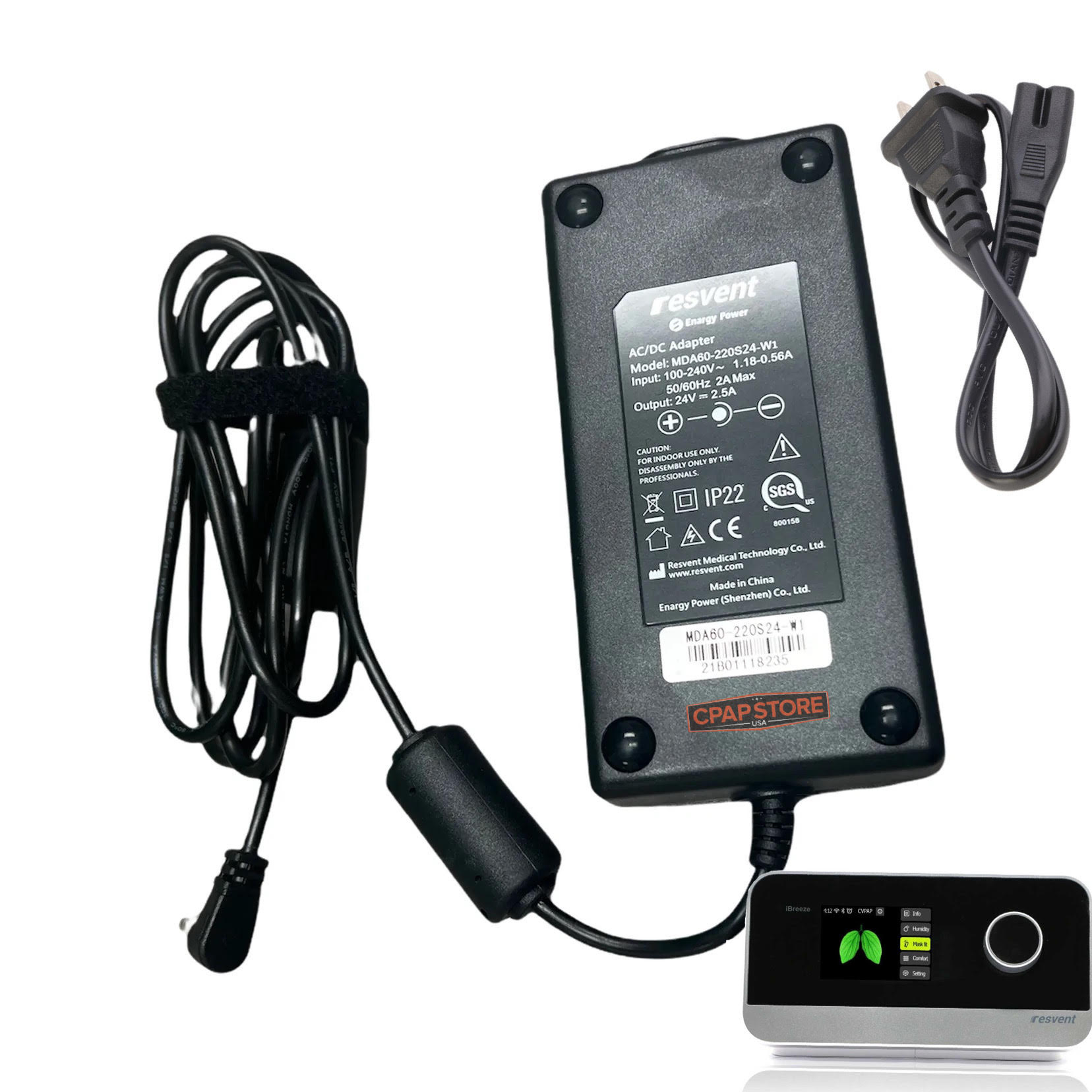 iBreeze Replacement 2-Piece Power Adapter, with Brick