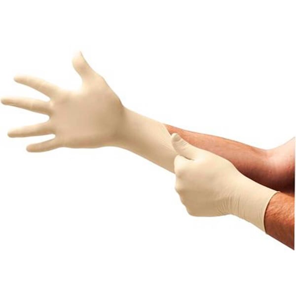 Latex Glove, Medium (7.5-8.0), Natural, Powder-Free, Non-Sterile, 100/bx, 10 bx/cs (US Only)