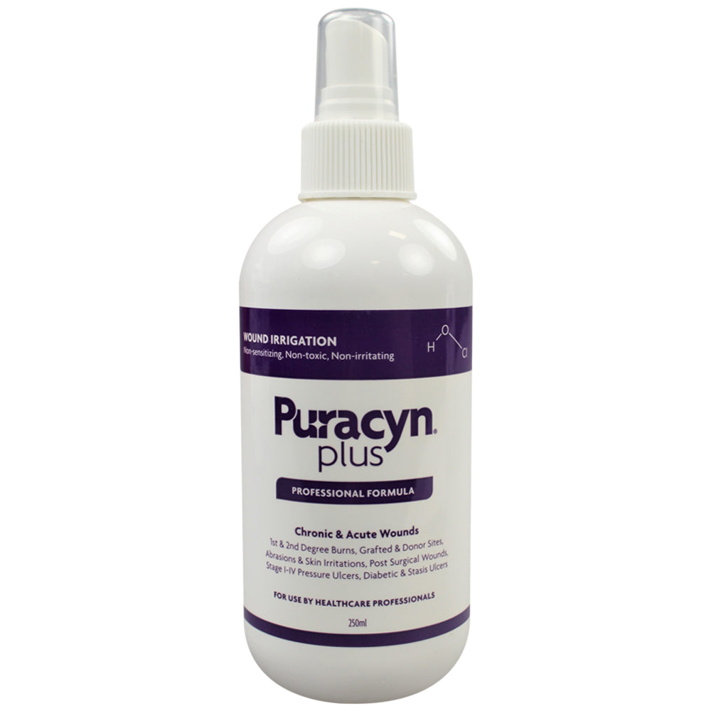 Puracyn Plus Professional, Wound Irrigation & Management Solution, Non-Sterile, Antimicrobial, 250 ml (8.5 oz), Pump Spray, 6/cs (US Only)