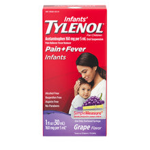 Childrens Tylenol, Grape Splash, 4 fl oz, 6/bx, 6 bx/cs (Continental US+HI Only) (Pricing Subject to Change without Prior Notification)