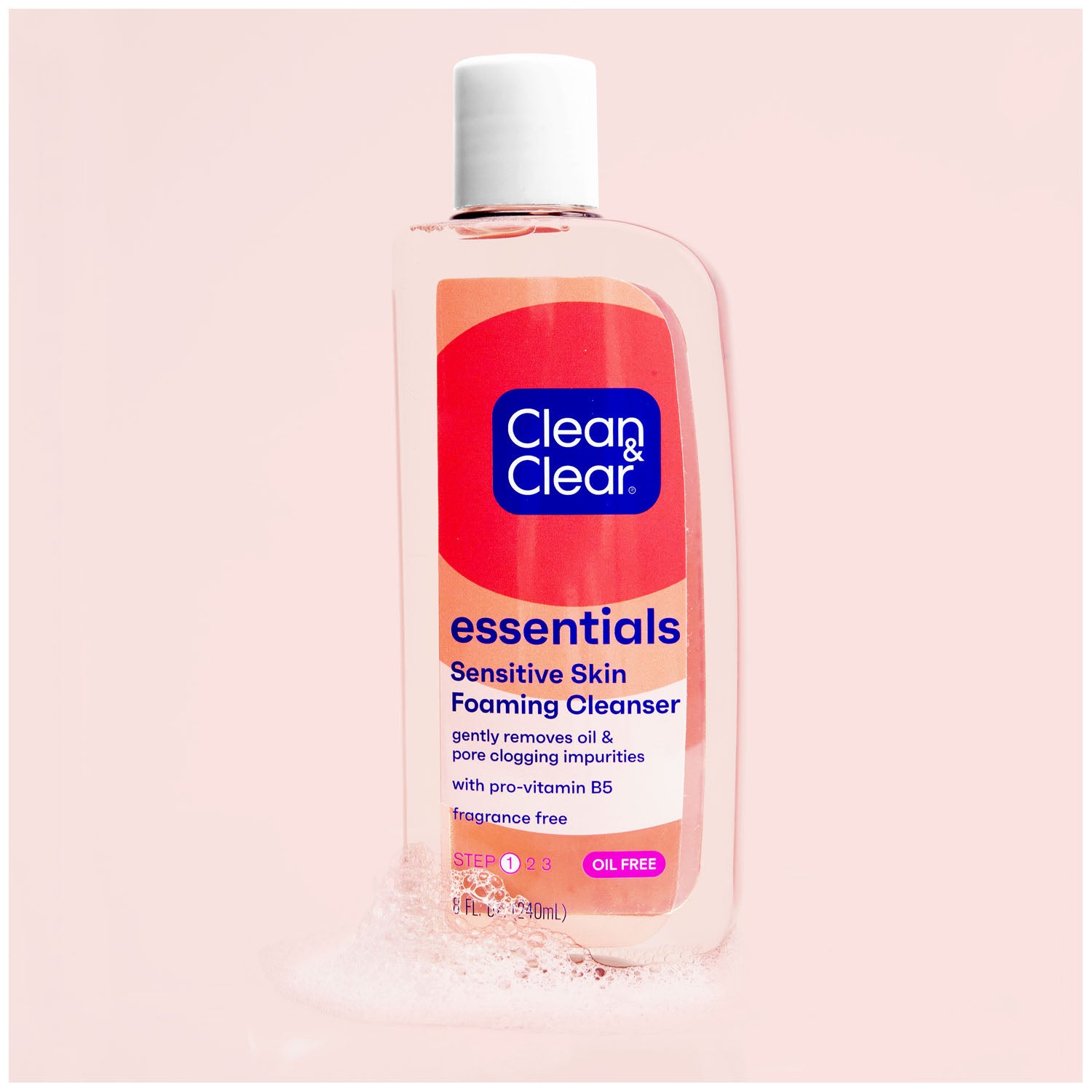 Essentials Foaming Facial Cleanser, Oil Free, 8 fl oz, 6/bx, 4 bx/cs (Continental US+HI Only) (Pricing Subject to Change without Prior Notification)