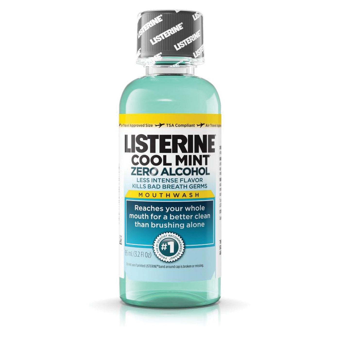 Listerine Zero Mouthwash, Cool Mint, 95mL (3.2 oz), 24/cs (176 cs/plt) (Continental US+HI Only)  (Pricing Subject to Change without Prior Notification)