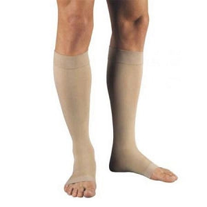Compression Stocking, Knee Relief, 20-30, Open Toe, Silicone, Beige, X-Large, 1/pr (Continental US Only)
