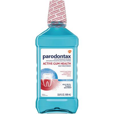 Parodontax Mouthwash, Mint, 1 Liter, 6/cs (Available for sale in US only) (Products cannot be sold on Amazon.com or any other third Party sites.)