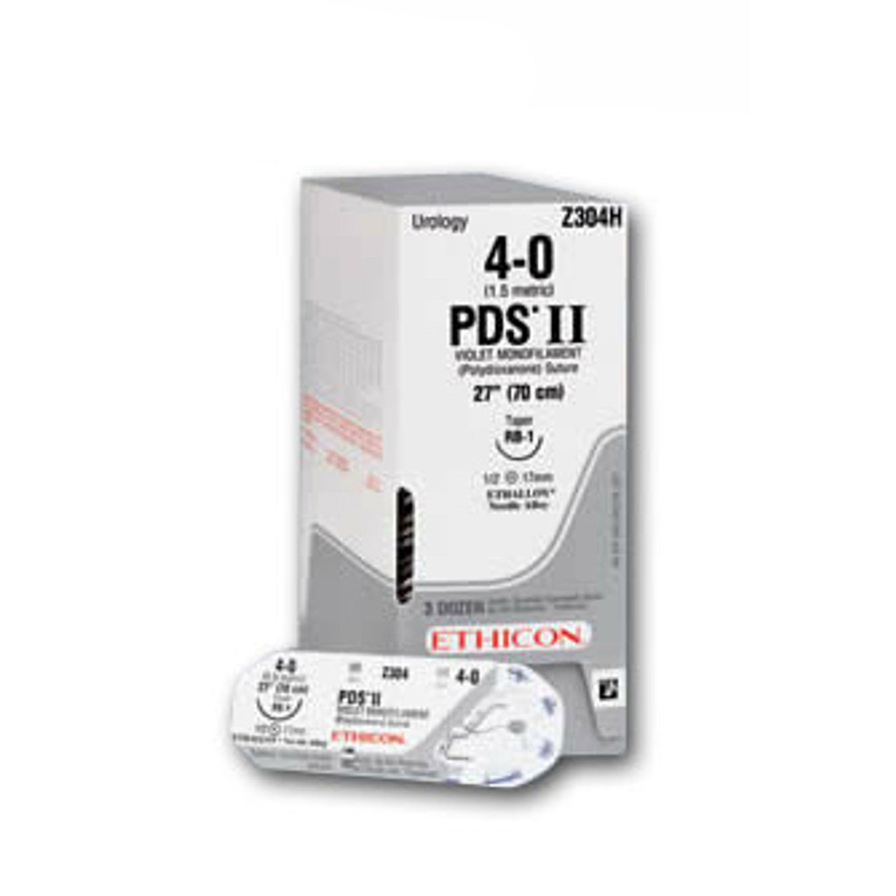 Suture, Straight Cutting, Size 4-0, 27", Clear Monofilament, Needle KS, Straight, 3 dz/bx (Continental US Only)