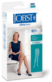 Compression Stocking, Waist High, 20-30 mmHG, Closed Toe, Natural, Small (Continental US Only)