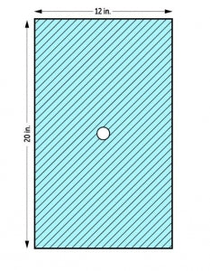 Pediatric Circumcision Drape, 12" x 20", Blue, Sterile, 40/cs (US Only)