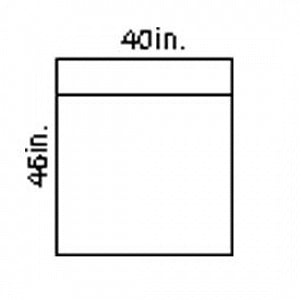 Under Buttocks Drape, Plastic Reinforced, Large, 40" x 46", Sterile, 50/cs (US Only)