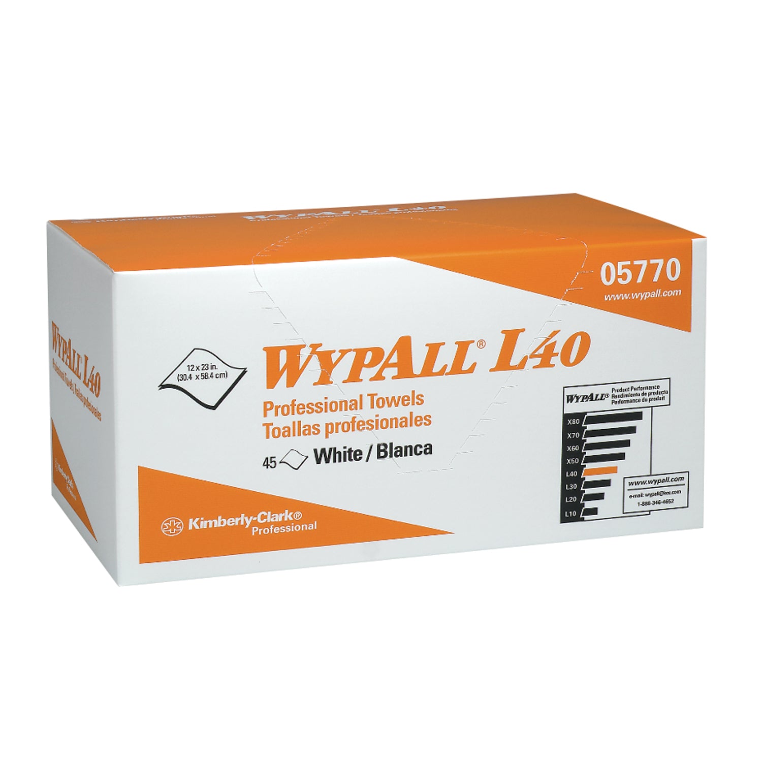 WYPALL Pop-Up Box, White, 12" x 23", 45/bx, 12 bx/cs (Products cannot be sold on Amazon.com or any other 3rd party site) (US Only)