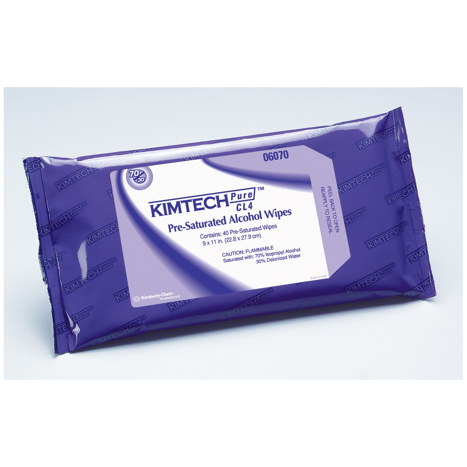 KIMTECH PURE W4, CL4 PreSat Alcohol Wipe, White, 9" x 11", 40/pk, 10 pk/cs (Products cannot be sold on Amazon.com or any other 3rd party site) (Item is considered HAZMAT and cannot ship via Air or to AK, GU, HI, MP, PR, VI) (US Only)