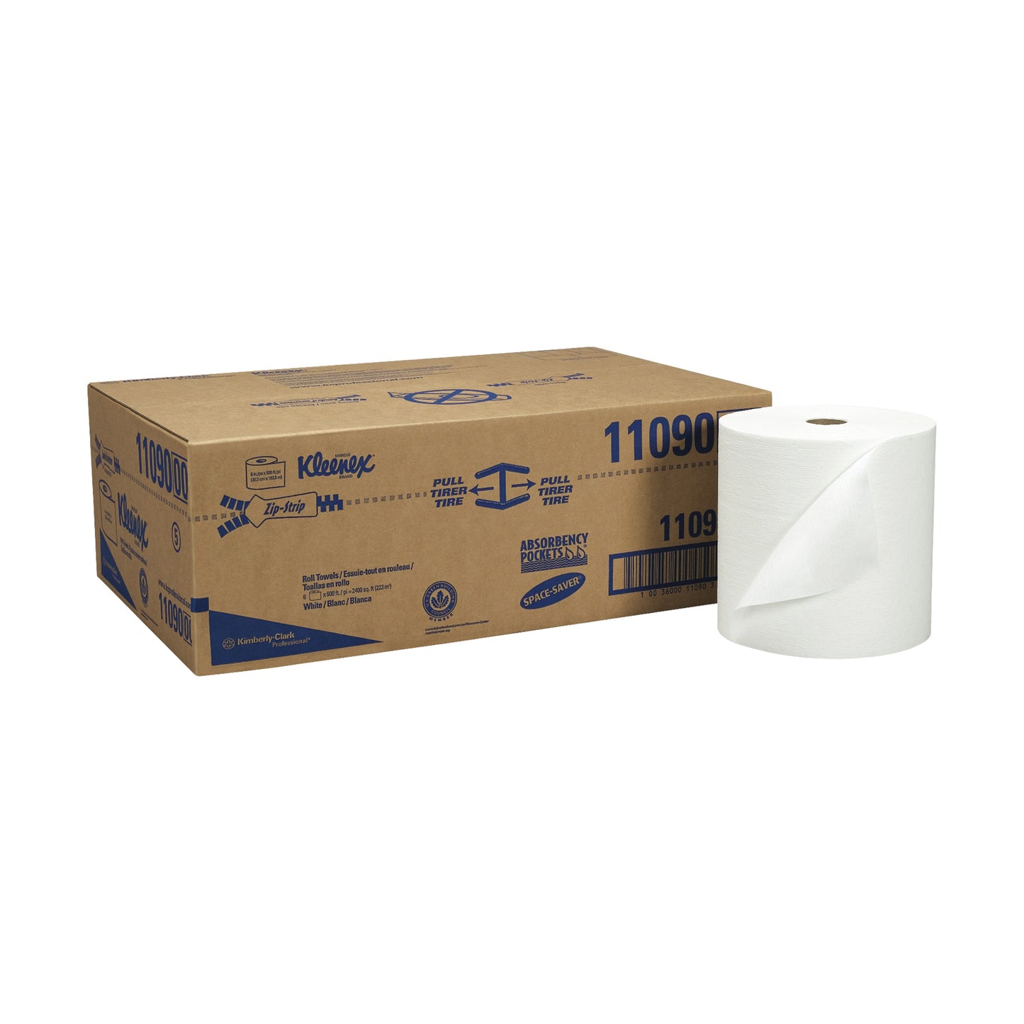 Kleenex Hard Roll Towels, 8" x 600', White, 6 rolls/cs (Products cannot be sold on Amazon.com or any other 3rd party site) (US Only)