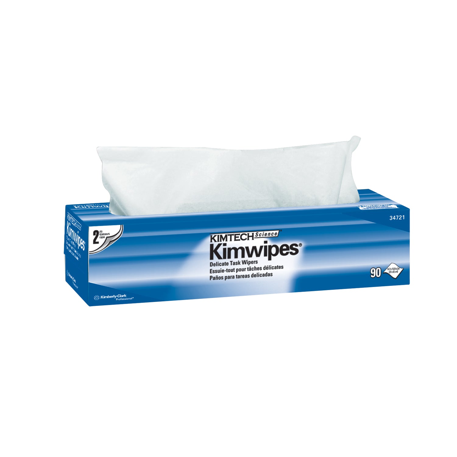 KimWipes EX-L Delicate Task Wipers, Disposable, Popup Box, 15" x 17", 2-Ply, White, 92/pk, 15 pk/cs (Products cannot be sold on Amazon.com or any other 3rd party site) (US Only)